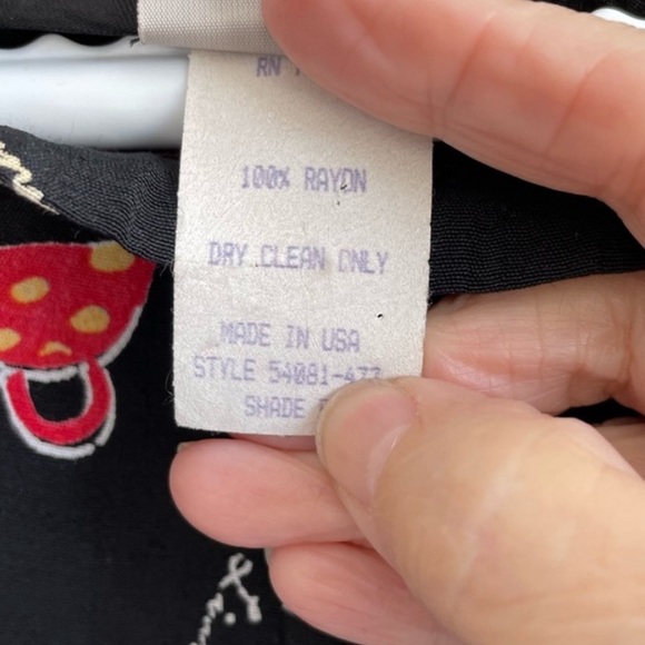 F L MALIK VINTAGE MAXI SKIRT BLACK BACK SLIT ZIPPER FASHION THEME BLUE GREEN - Picture 11 of 12